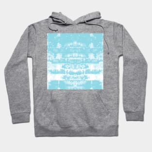 Light Blue Tie-Dye Symmetry Hoodie